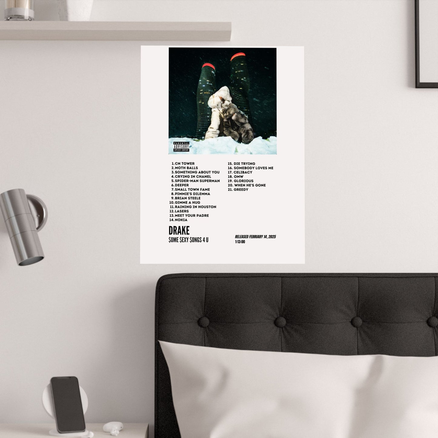 Drake Satin Poster - Some Sexy Songs 4 U Album