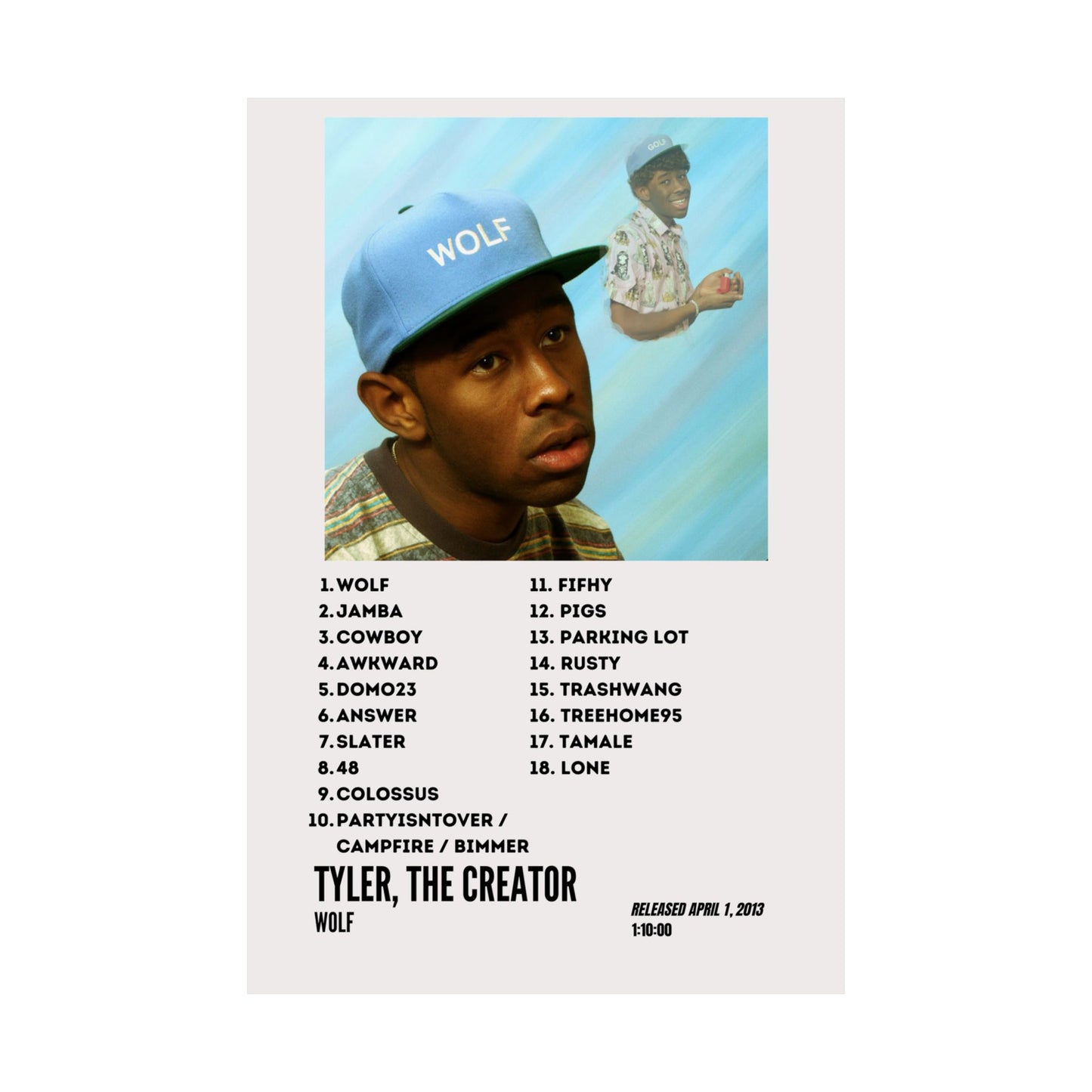 Tyler, The Creator Satin Poster - Wolf Album