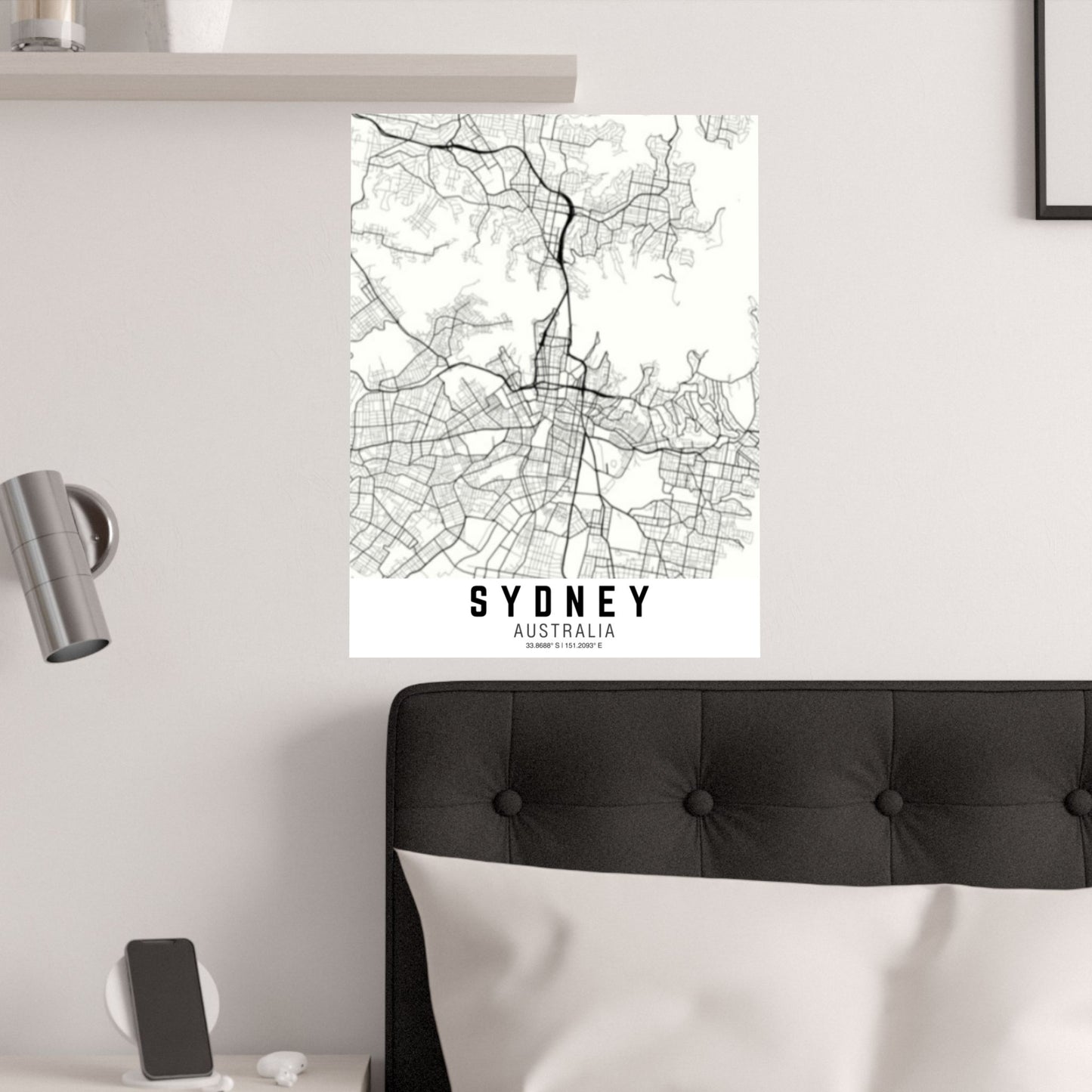 Sydney - Australia Map Satin Poster