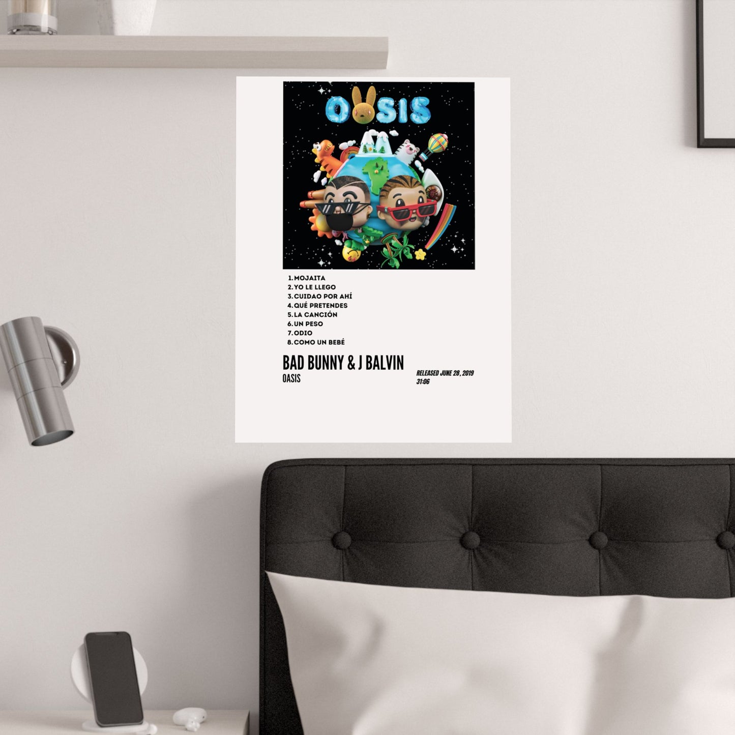 Satin Poster - Oasis Album