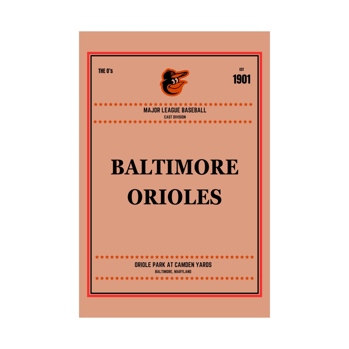 Baltimore Orioles Satin Poster