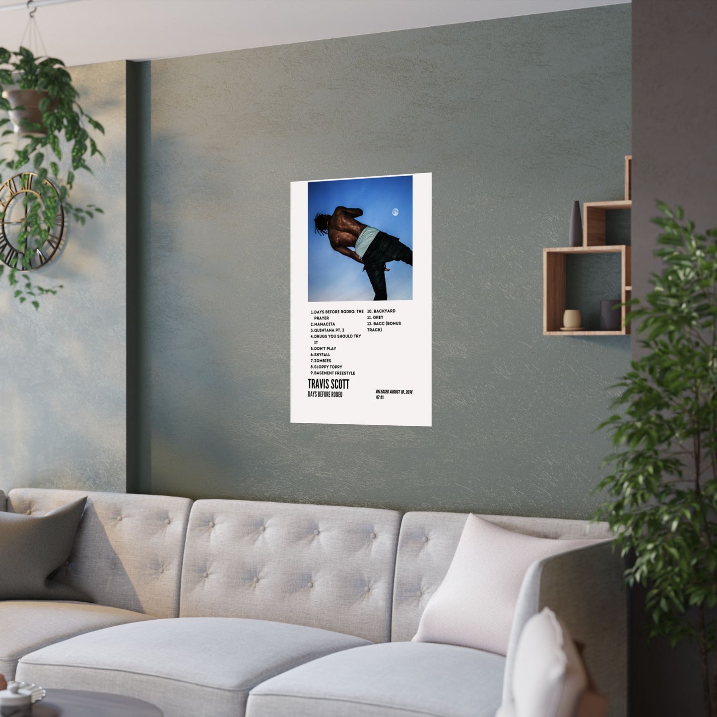Travis Scott Satin Poster - Days Before Rodeo Album