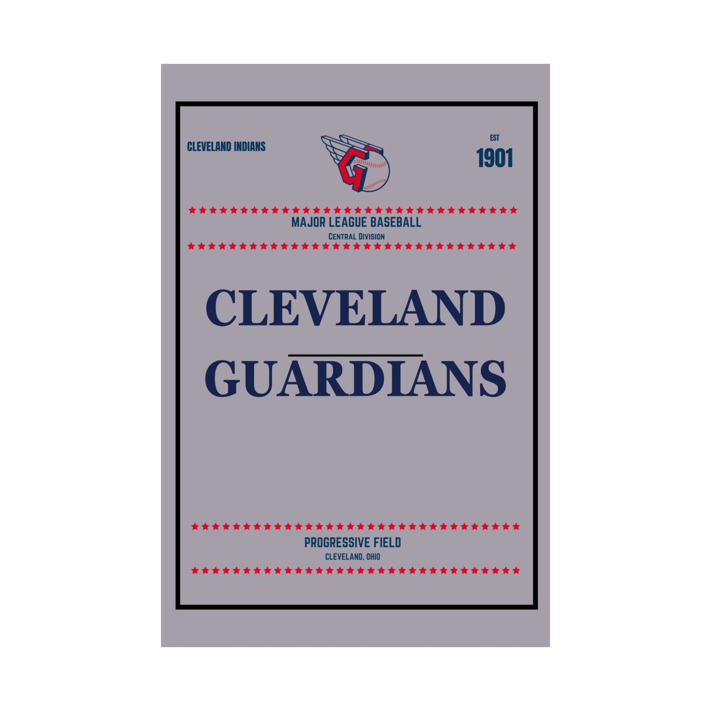 Cleveland Guardians Satin Poster