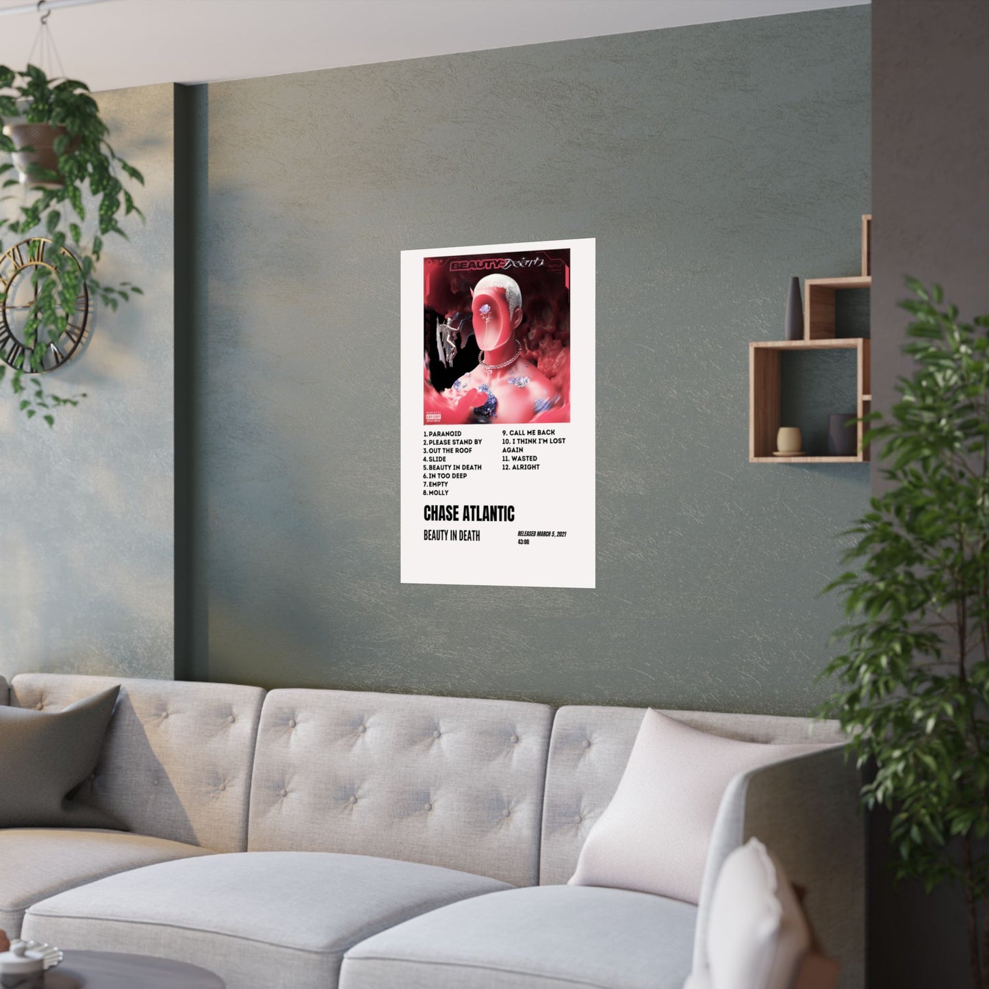 Chase Atlantic Satin Poster - Beauty in Death Album