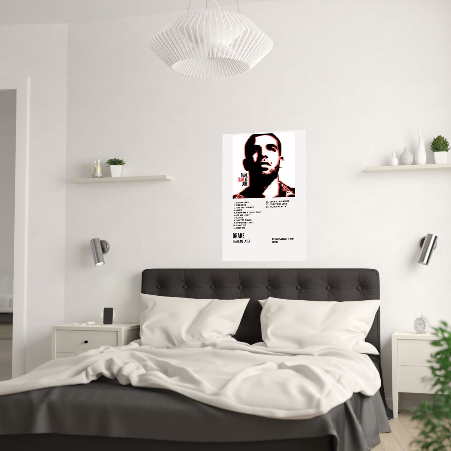 Drake Satin Poster - Thank Me Later Album