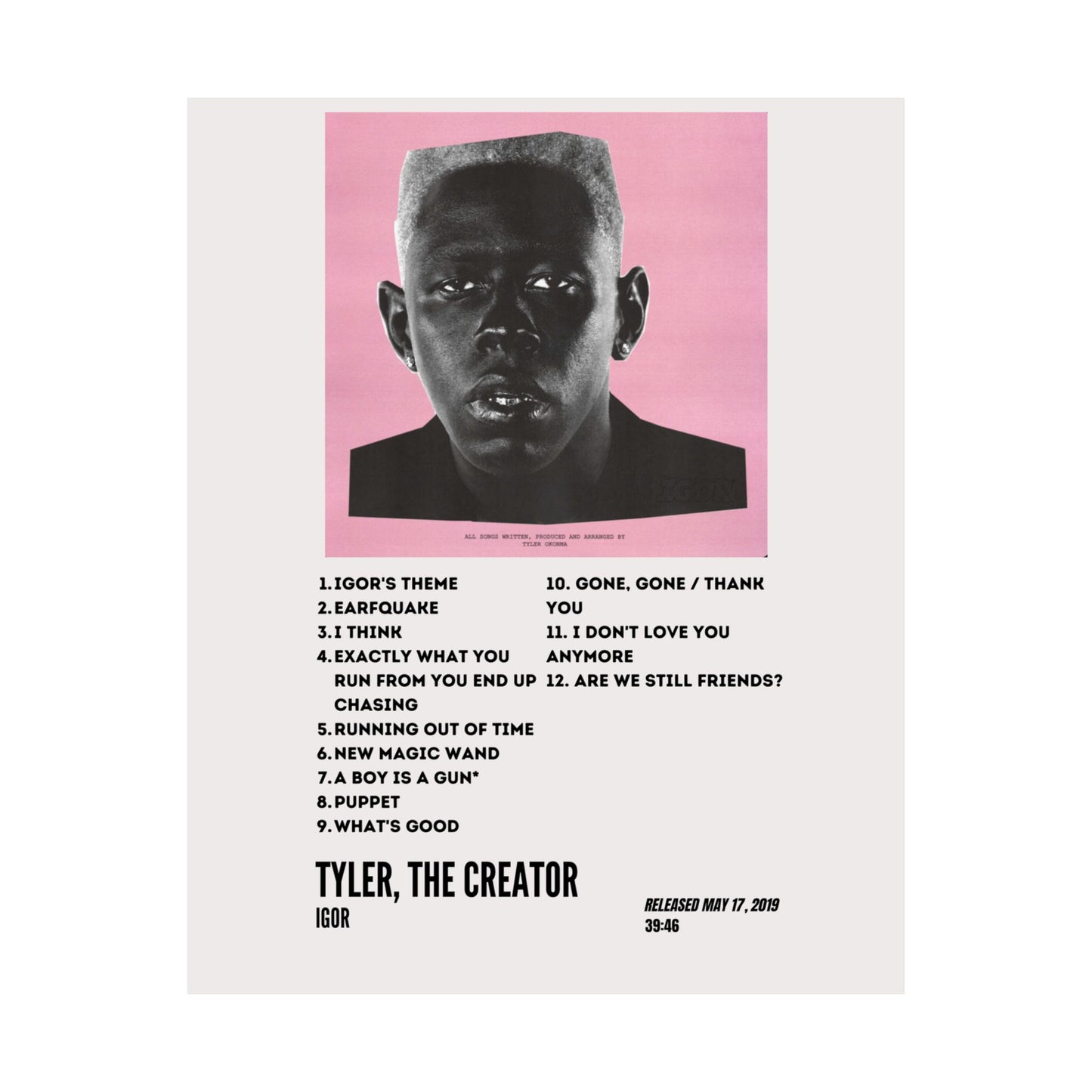 Tyler, The Creator Satin Poster - Igor Album
