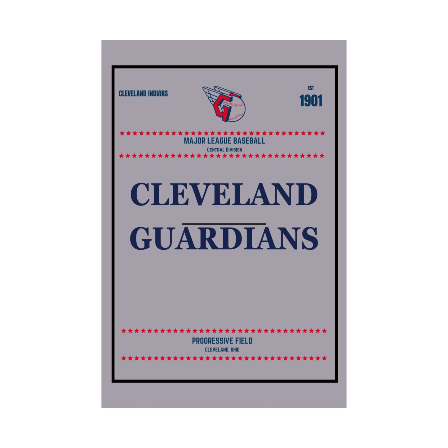 Cleveland Guardians Satin Poster