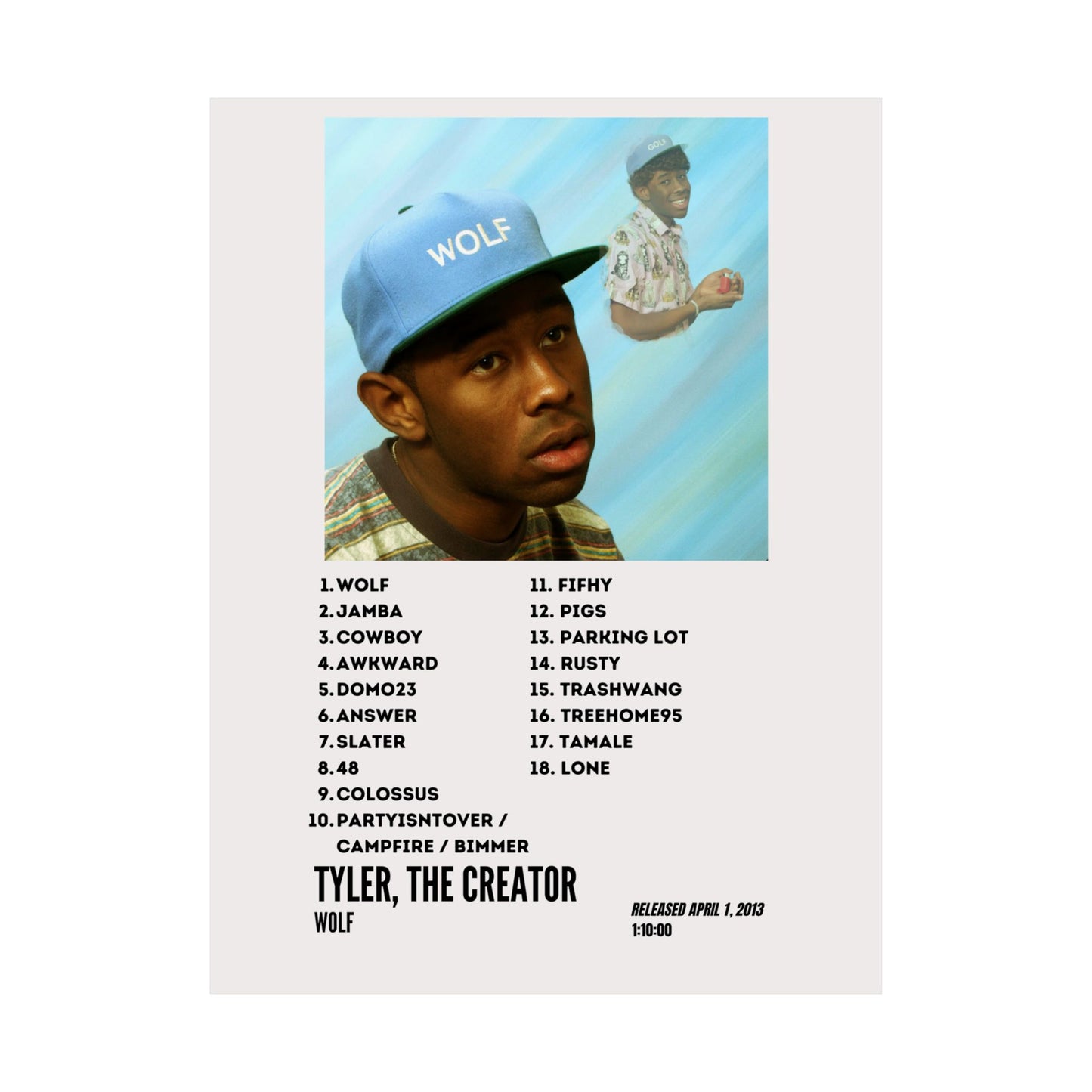 Tyler, The Creator Satin Poster - Wolf Album
