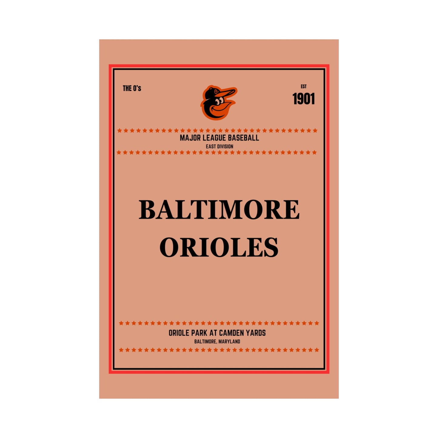 Baltimore Orioles Satin Poster