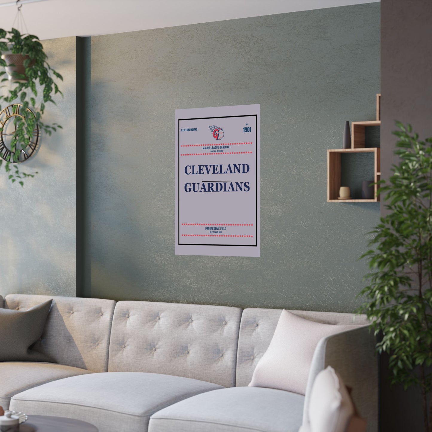 Cleveland Guardians Satin Poster