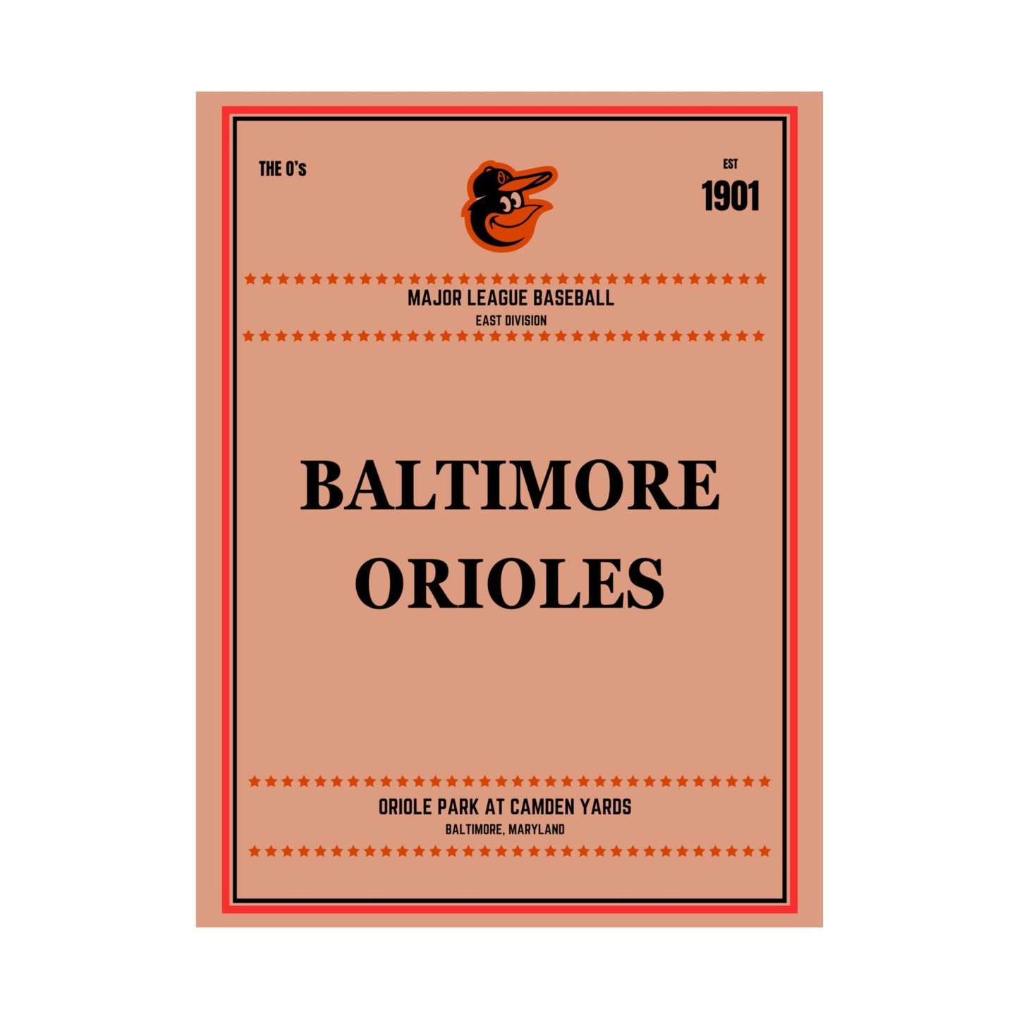 Baltimore Orioles Satin Poster