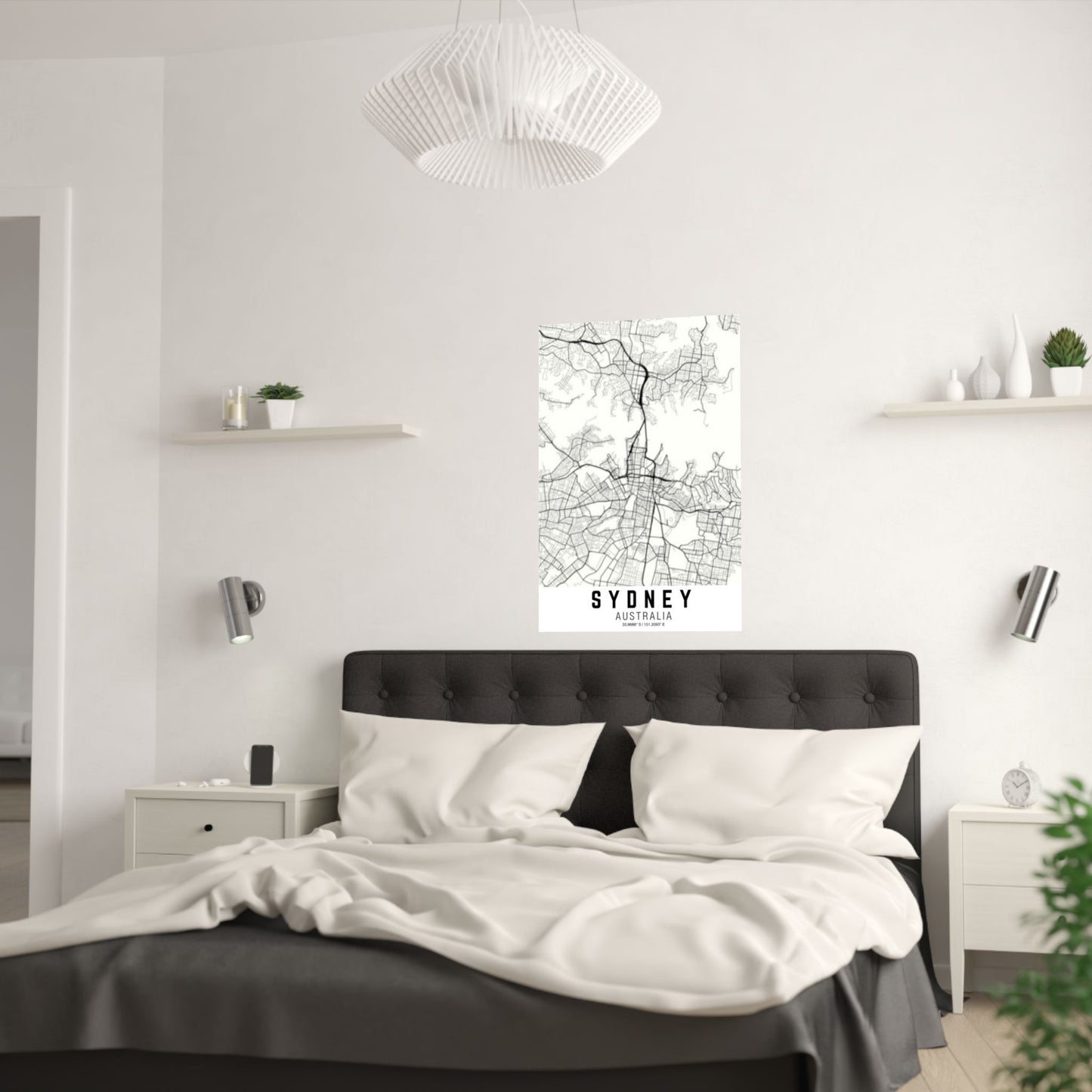 Sydney - Australia Map Satin Poster