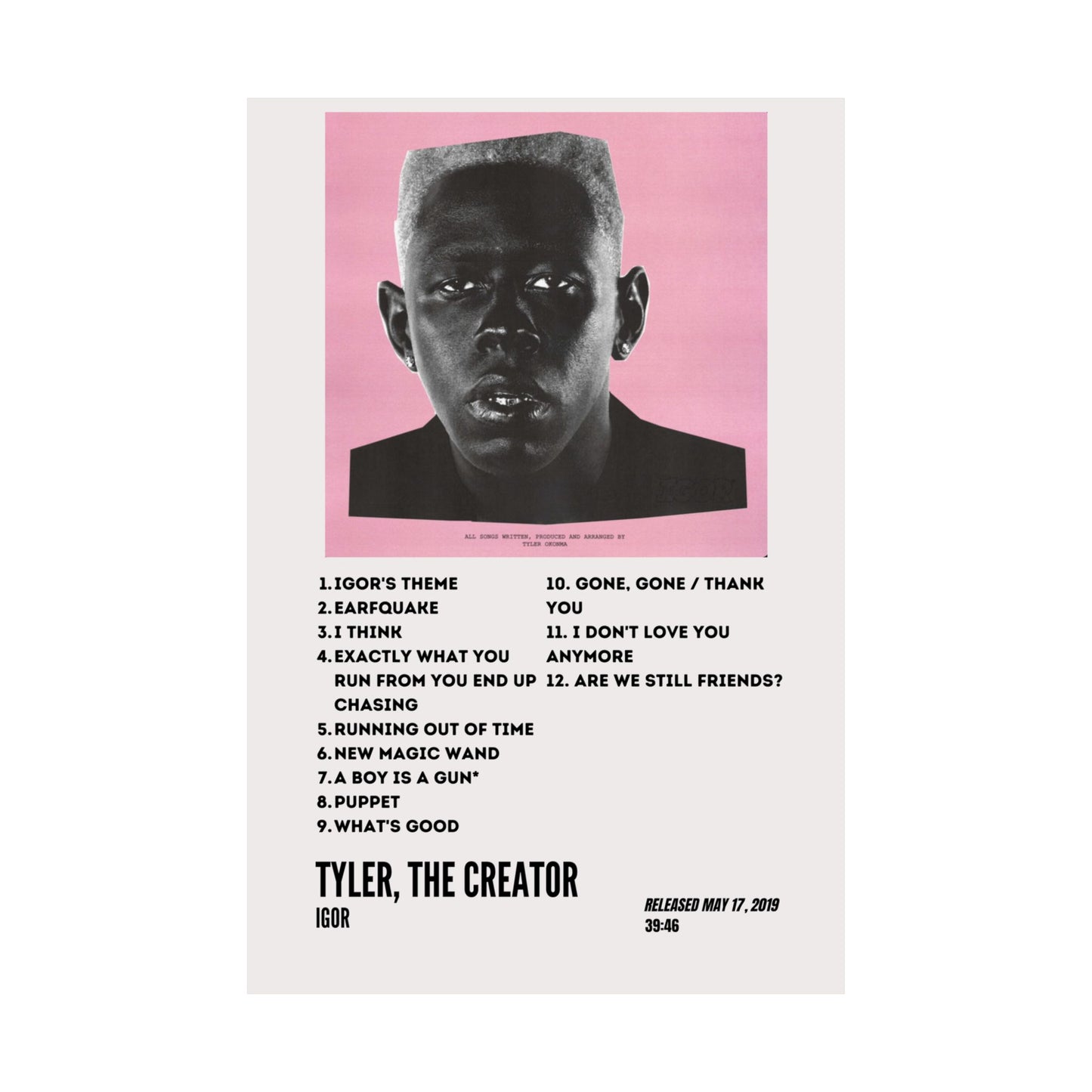 Tyler, The Creator Satin Poster - Igor Album