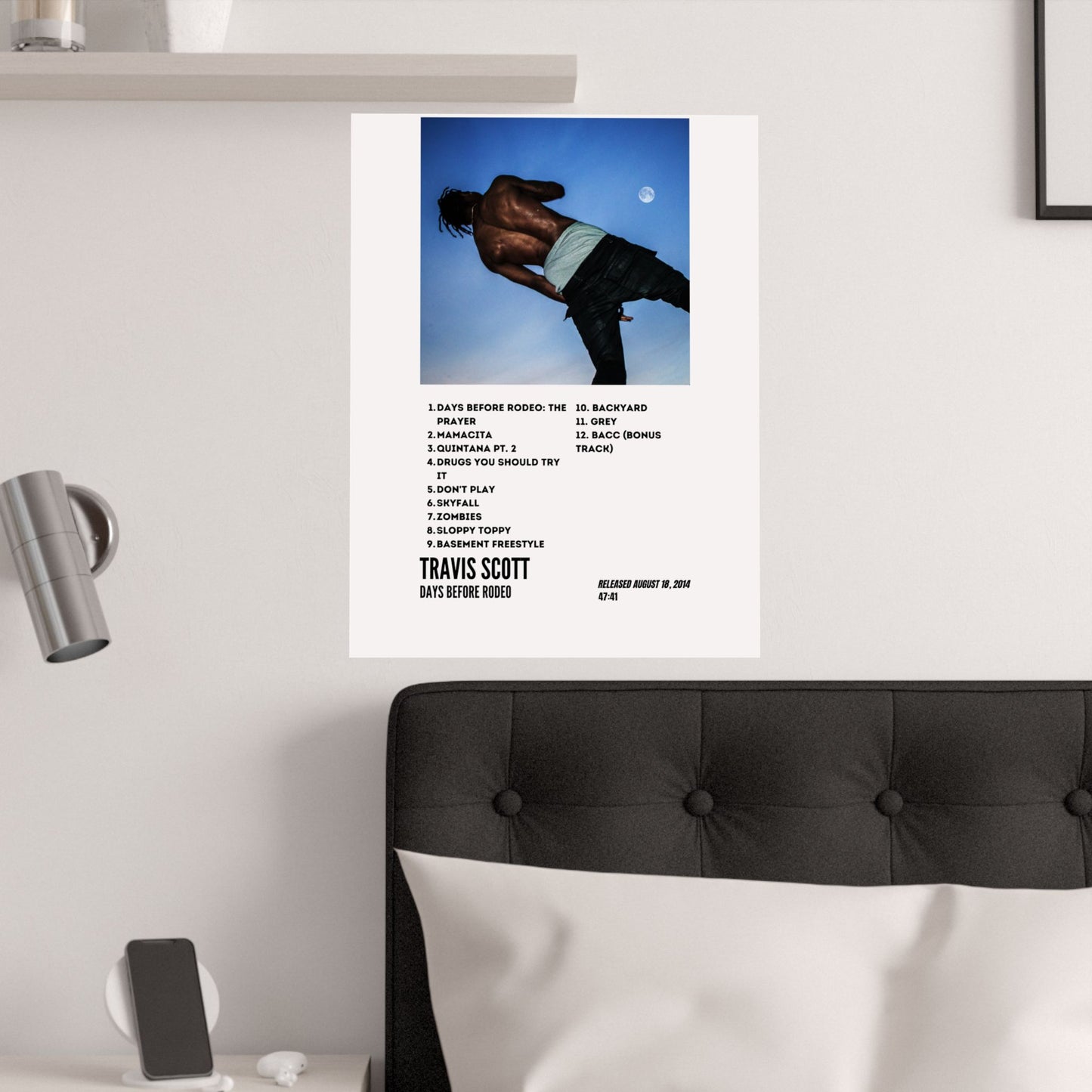 Travis Scott Satin Poster - Days Before Rodeo Album