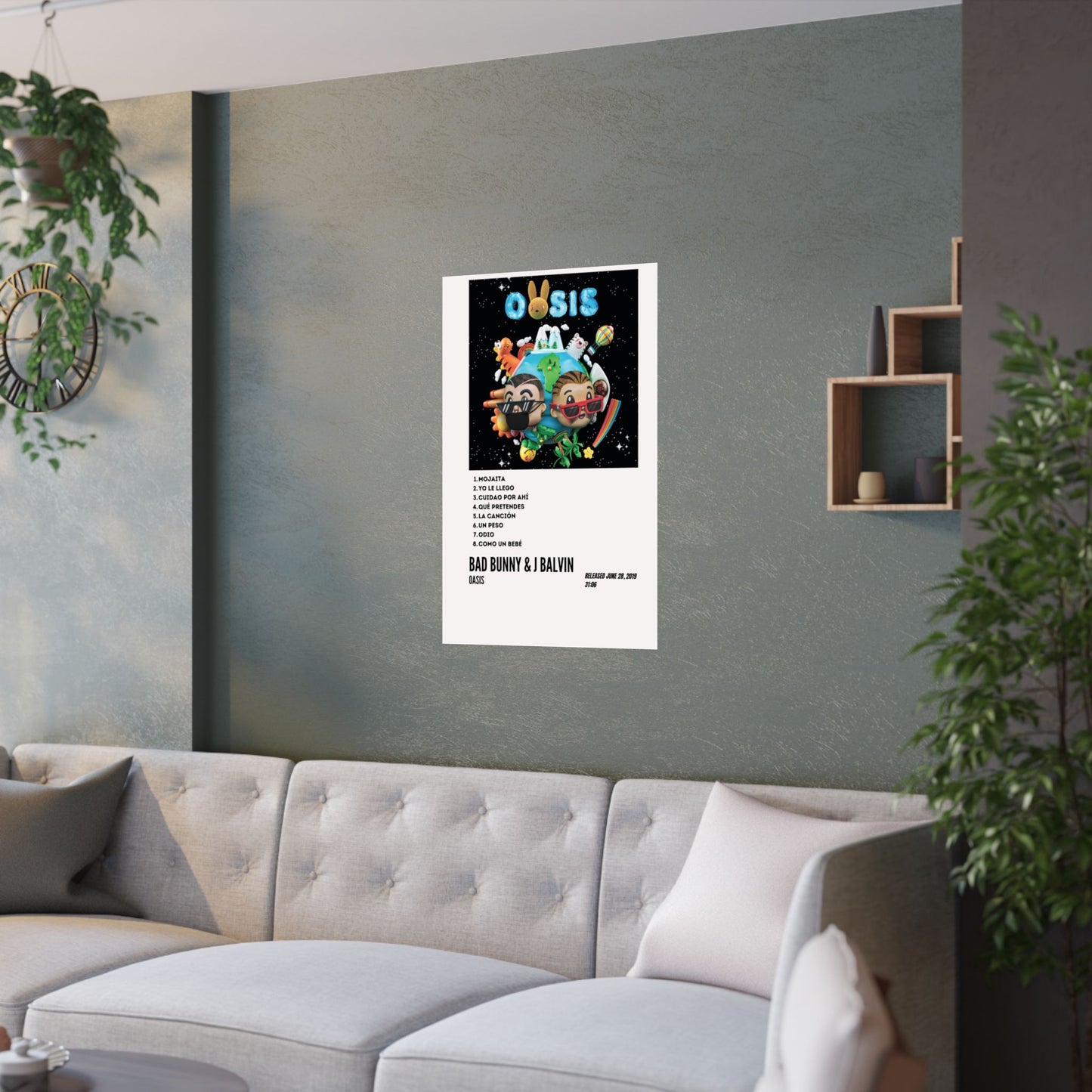 Satin Poster - Oasis Album