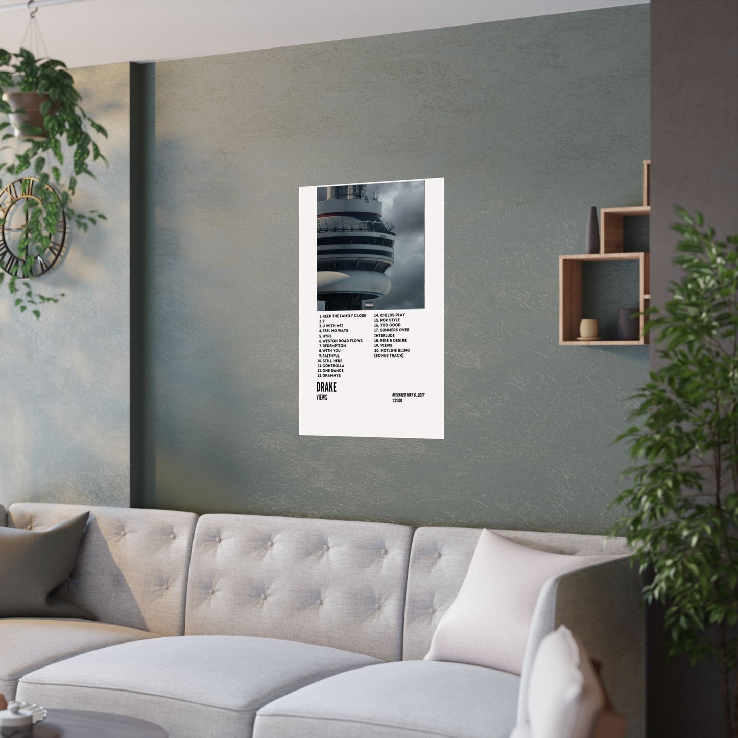 Drake Satin Poster - Views Album