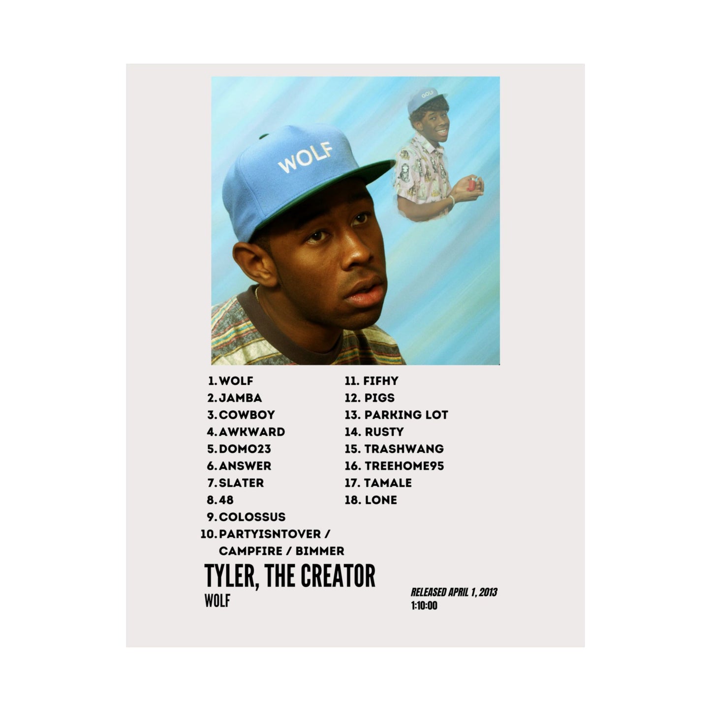 Tyler, The Creator Satin Poster - Wolf Album