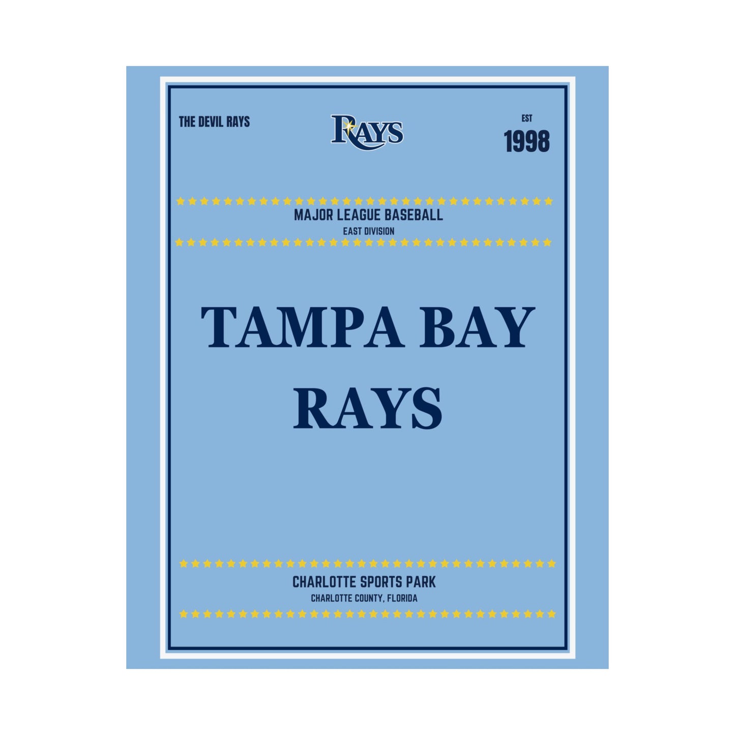 Tampa Bay Rays Satin Posters