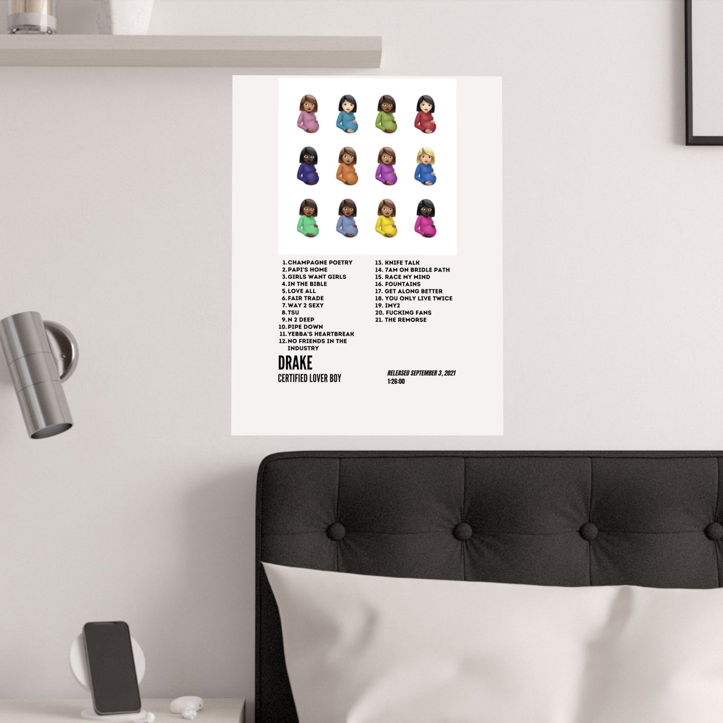 Drake Satin Poster - Certified Lover Boy Album