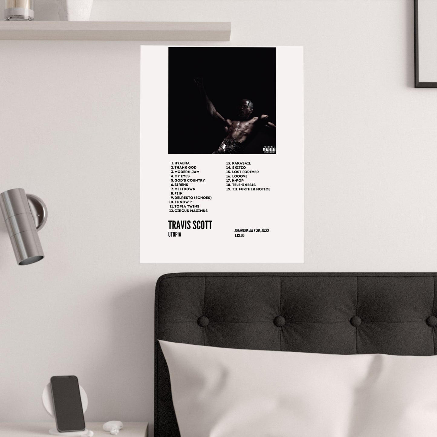 Travis Scott Satin Poster - UTOPIA Album