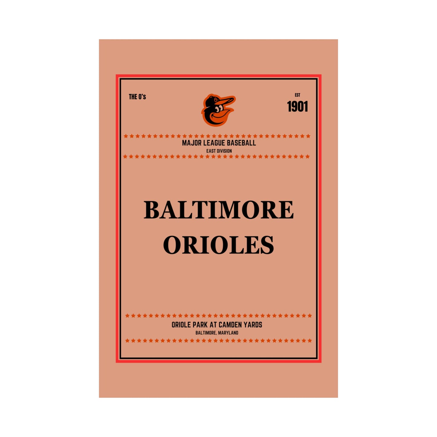 Baltimore Orioles Satin Poster