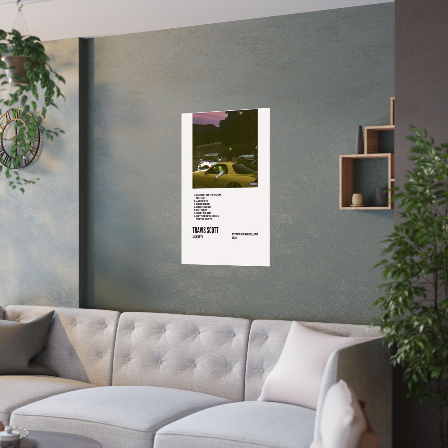 Travis Scott Satin Poster - Jackboys Album