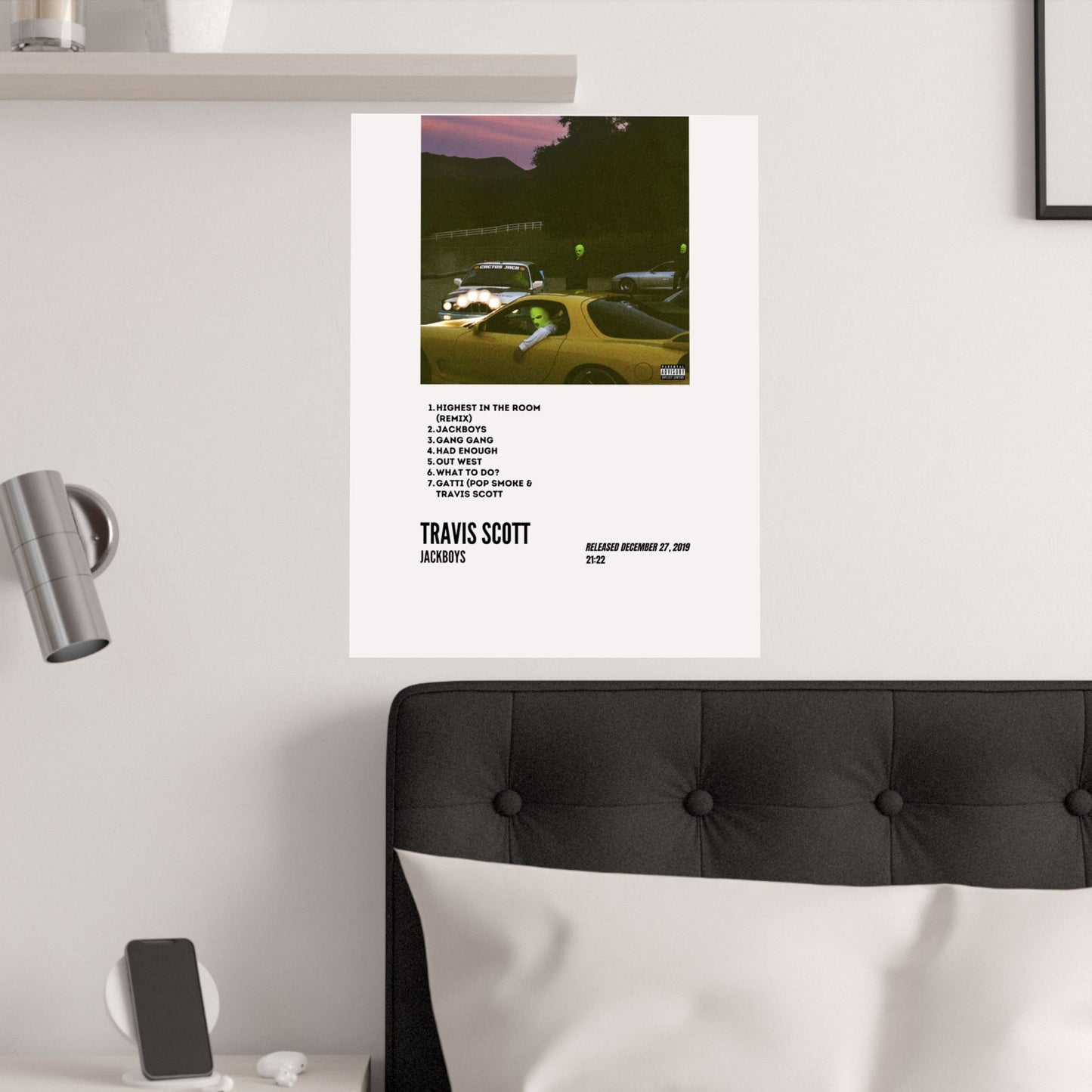 Travis Scott Satin Poster - Jackboys Album