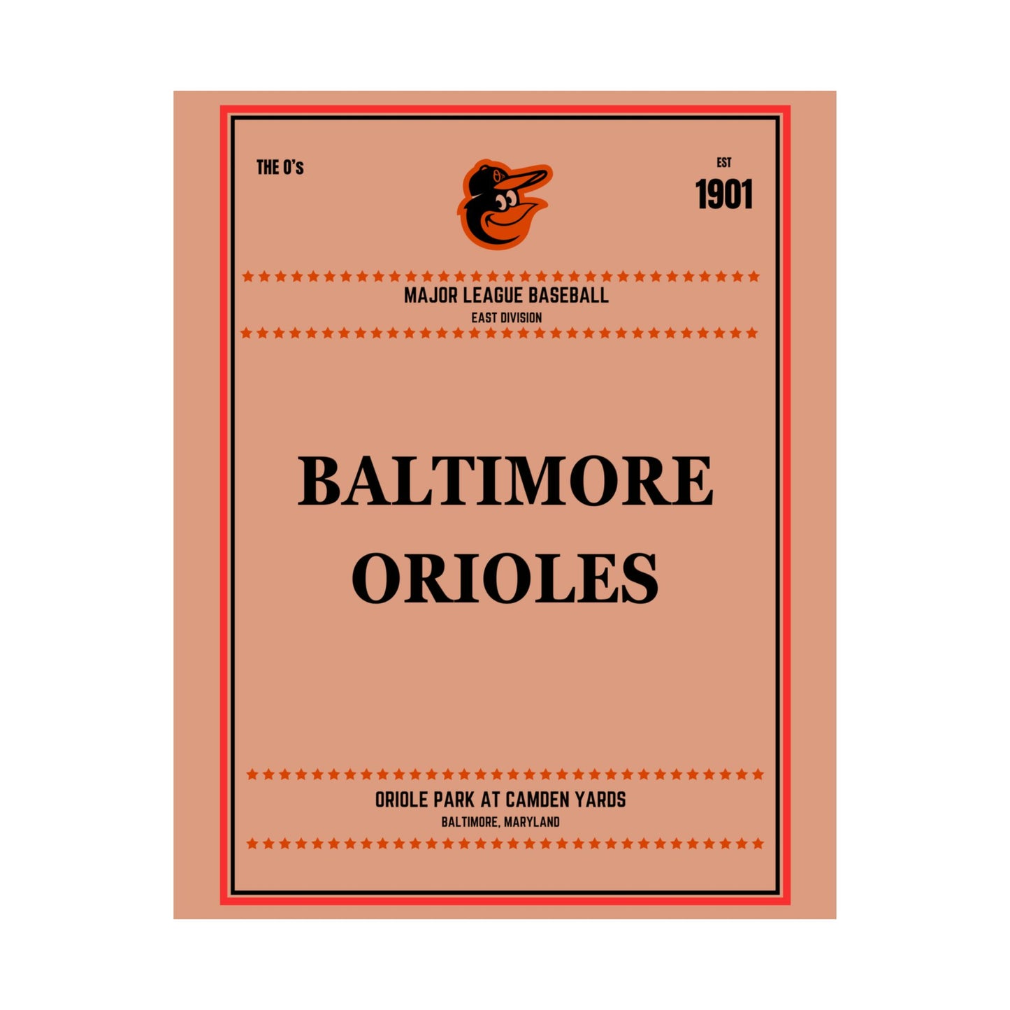 Baltimore Orioles Satin Poster