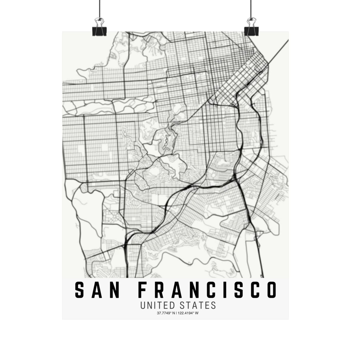 San Francisco - United States Satin Poster