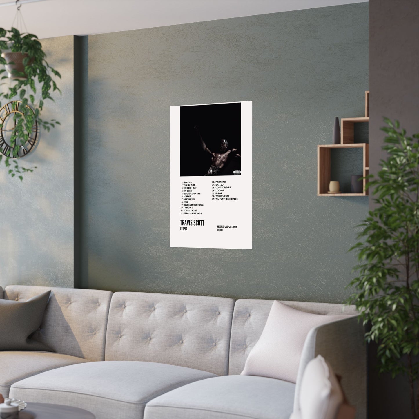Travis Scott Satin Poster - UTOPIA Album