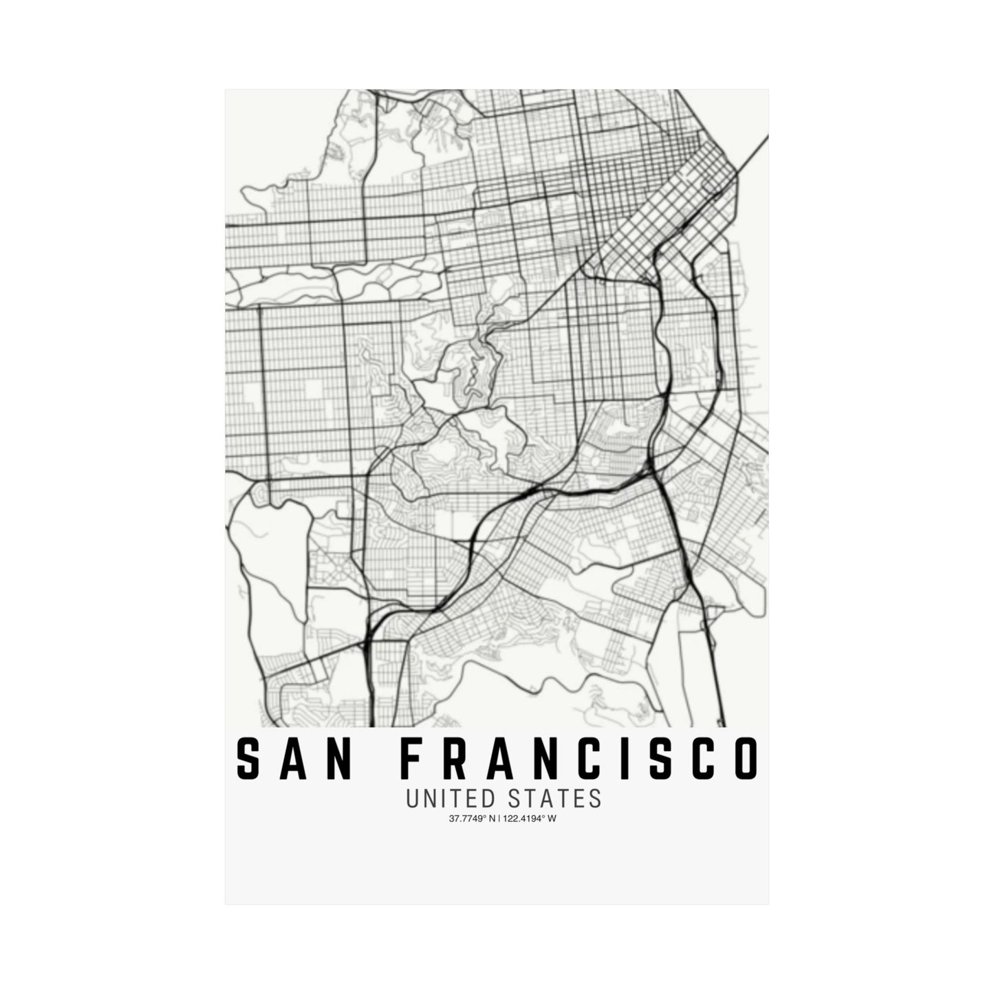 San Francisco - United States Satin Poster