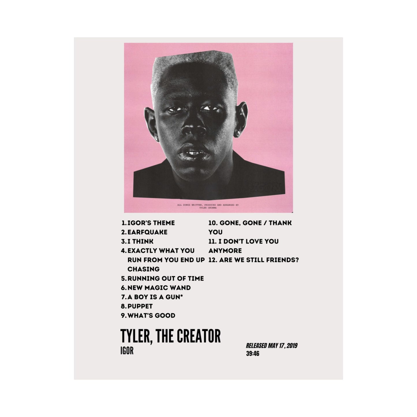 Tyler, The Creator Satin Poster - Igor Album