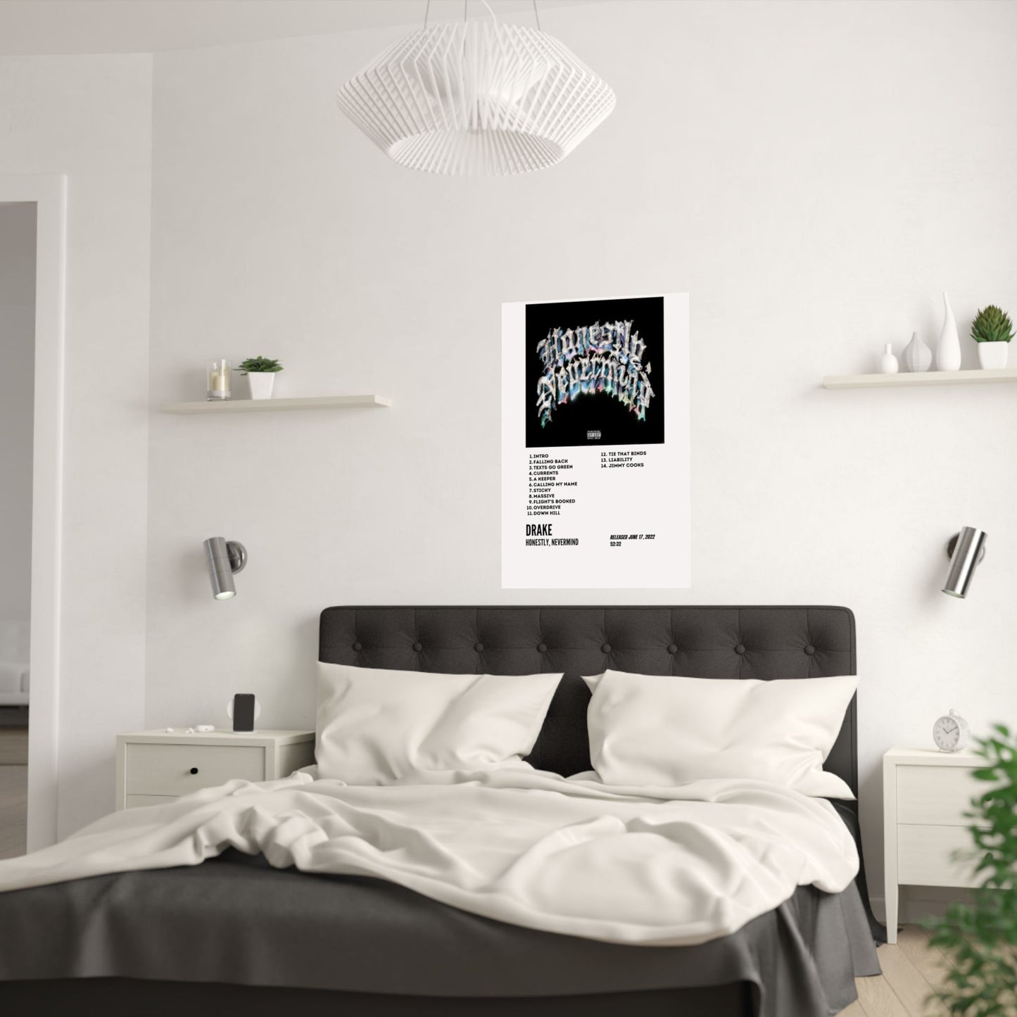 Drake Satin Posters - Honestly, Nevermind Album