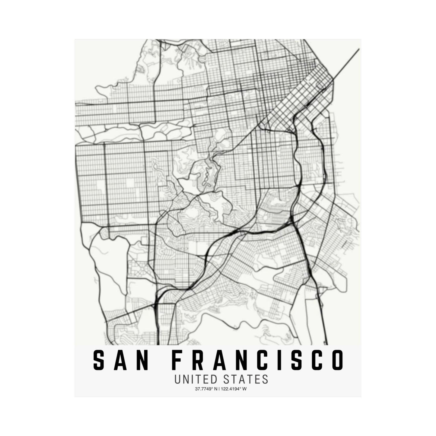 San Francisco - United States Satin Poster
