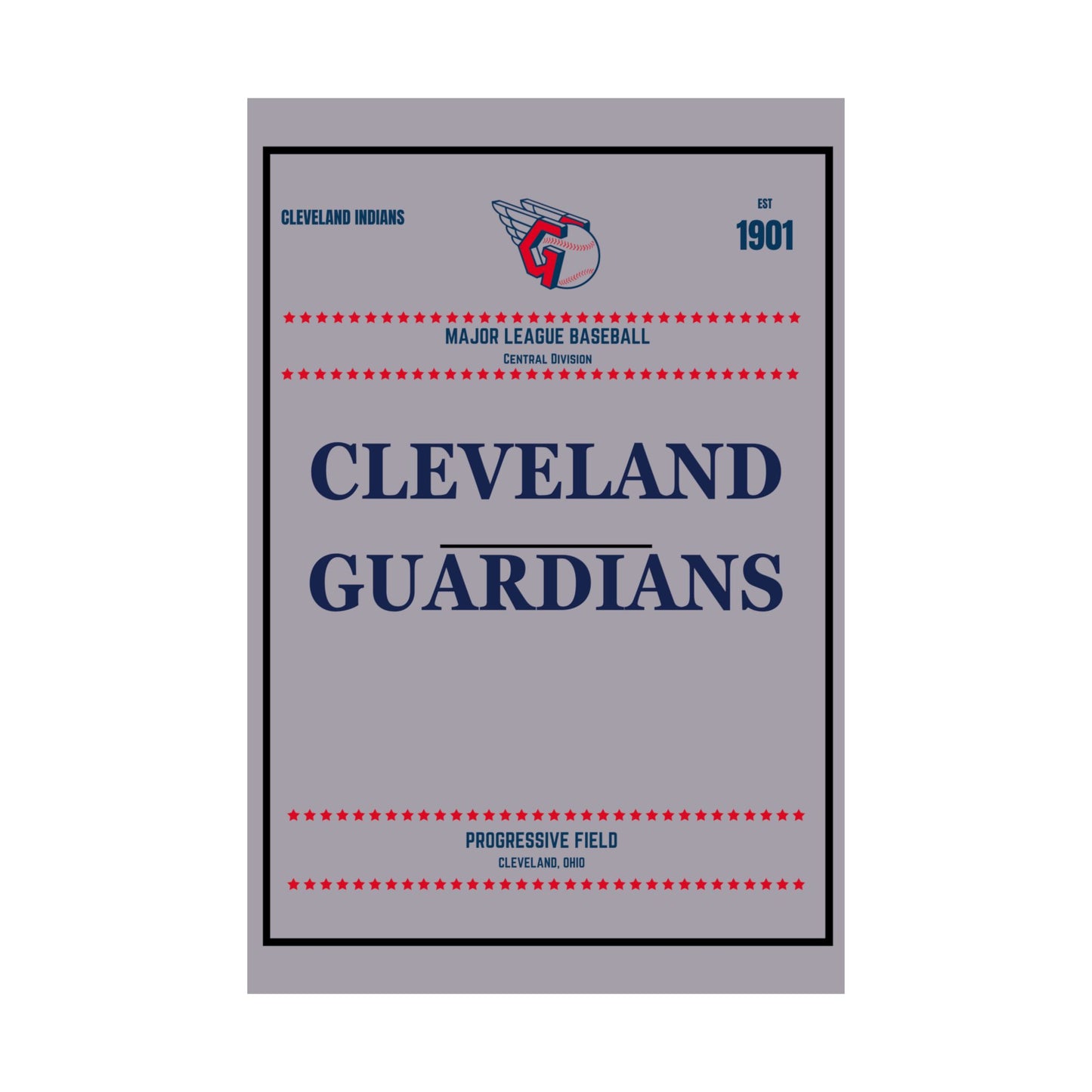 Cleveland Guardians Satin Poster