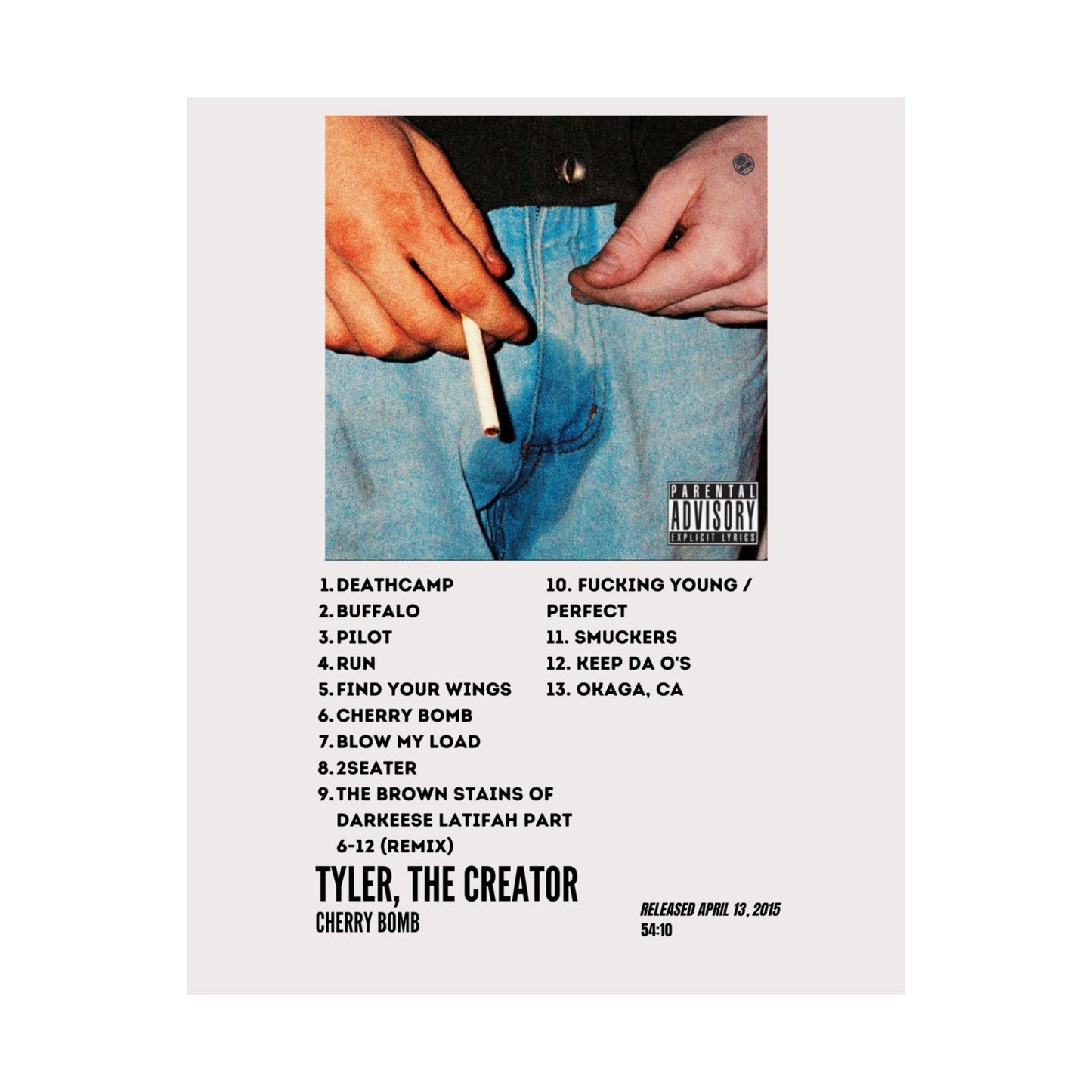 Tyler, The Creator Satin Poster - Cherry Bomb Album