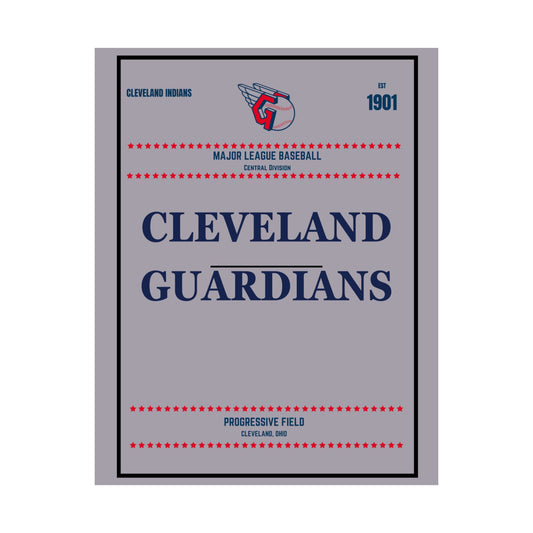 Cleveland Guardians Satin Poster