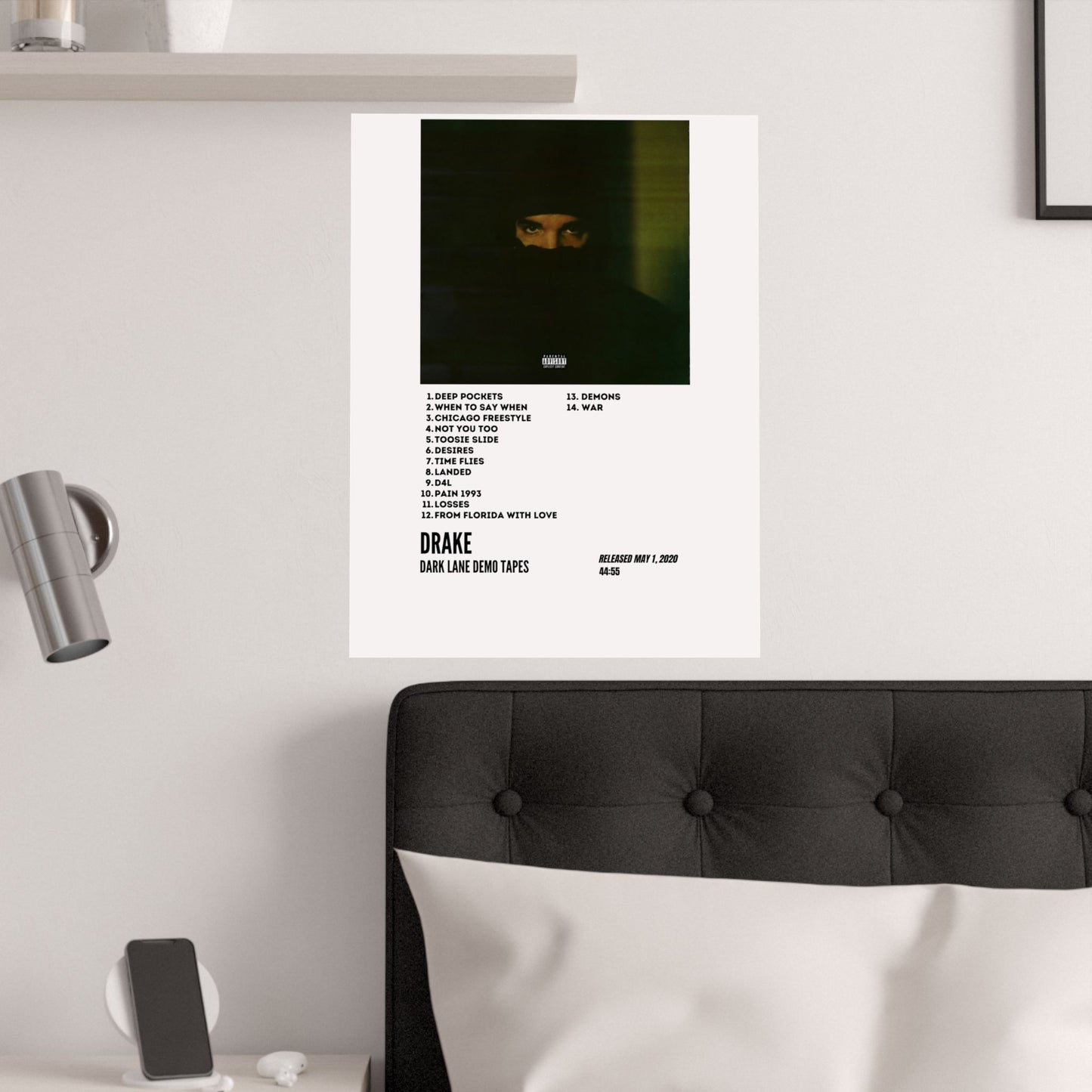 Drake Satin Poster - Dark Lane Demo Tapes Album