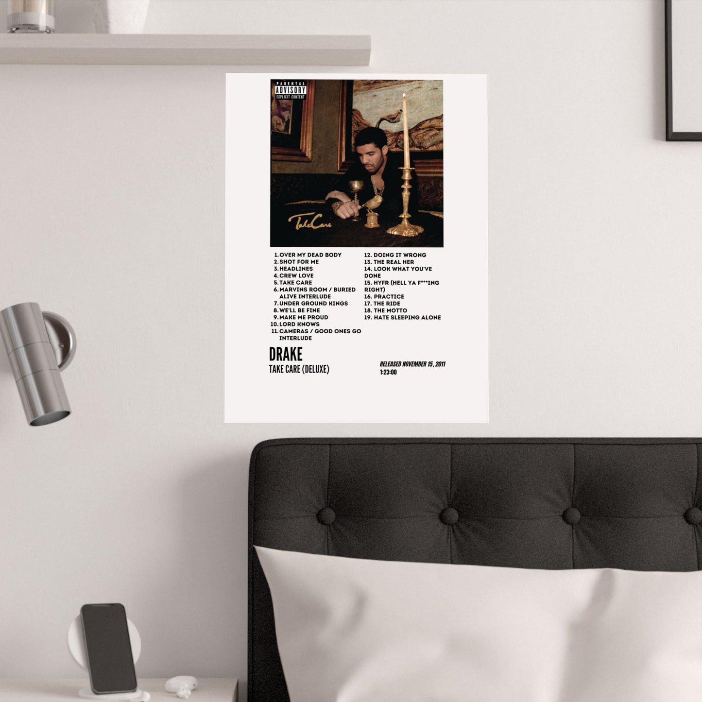 Drake Satin Poster - Take Care Album