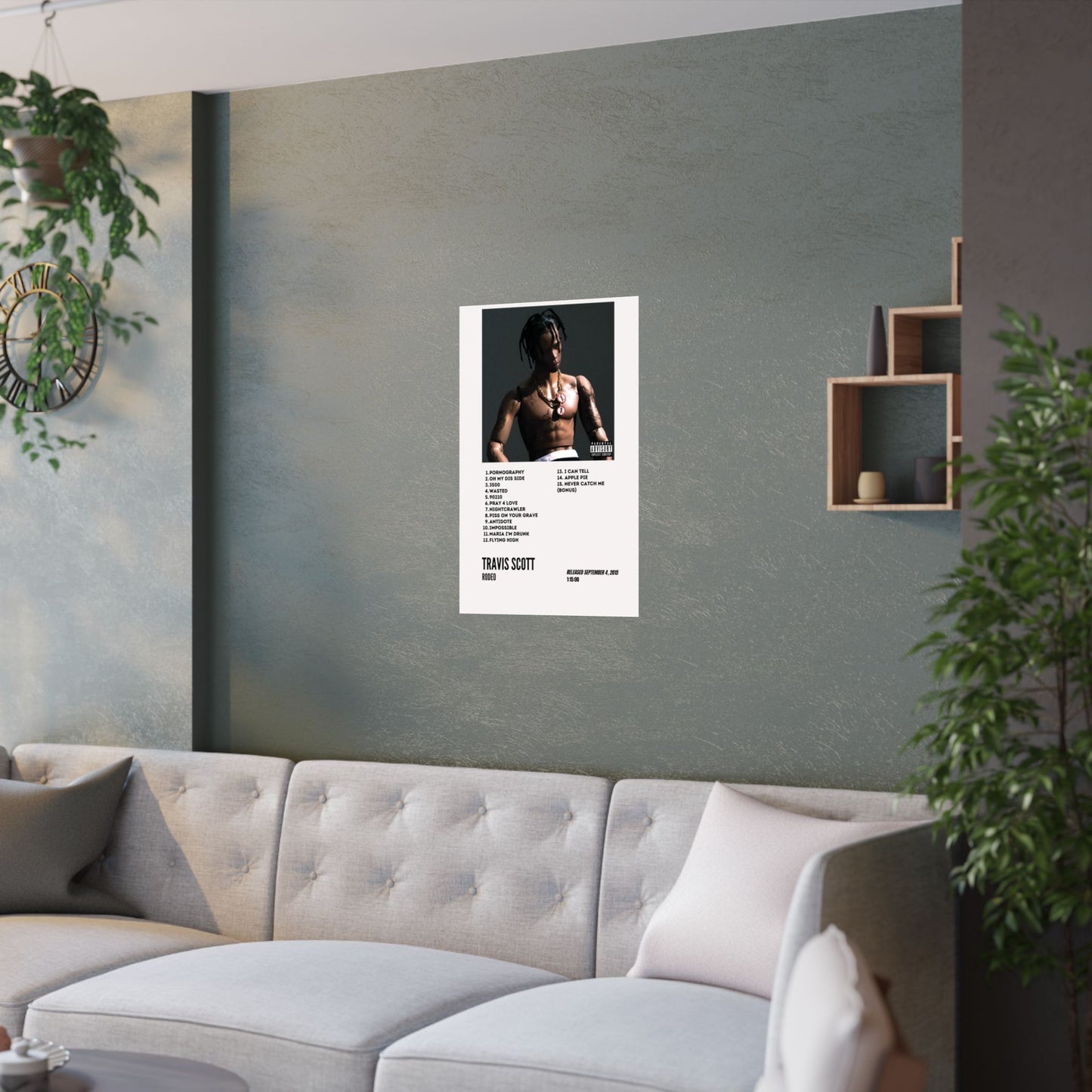 Travis Scott Satin Poster - Rodeo Album