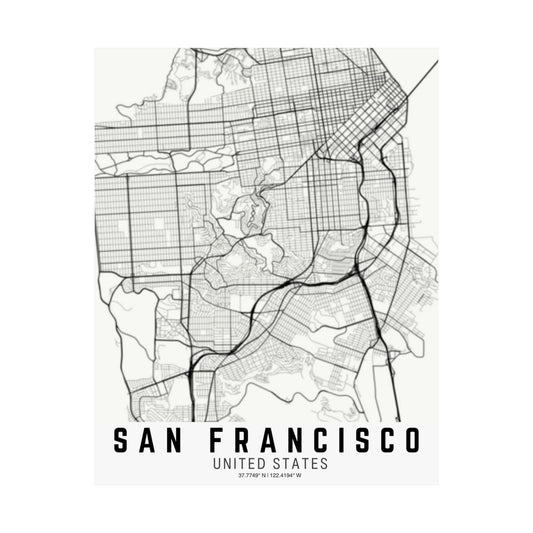 San Francisco - United States Satin Poster