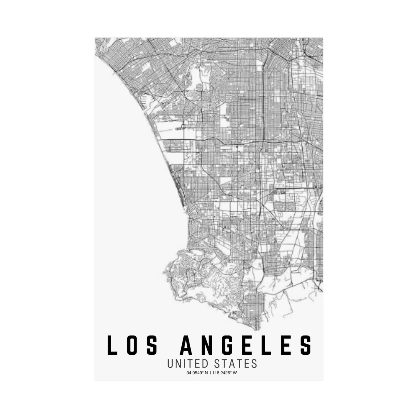 Los Angeles - United States Satin Poster