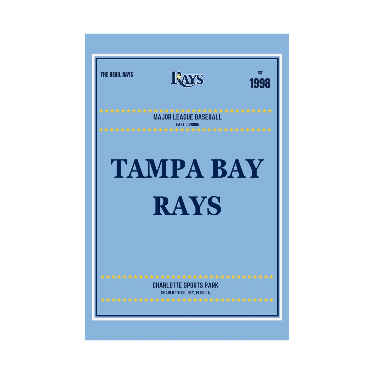 Tampa Bay Rays Satin Posters