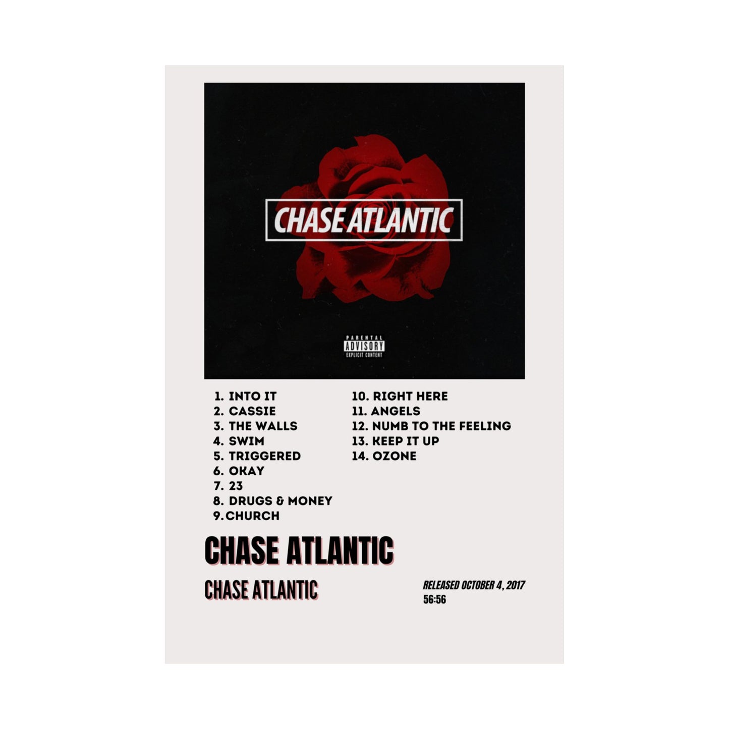 Chase Atlantic Satin Poster – Chase Atlantic Album