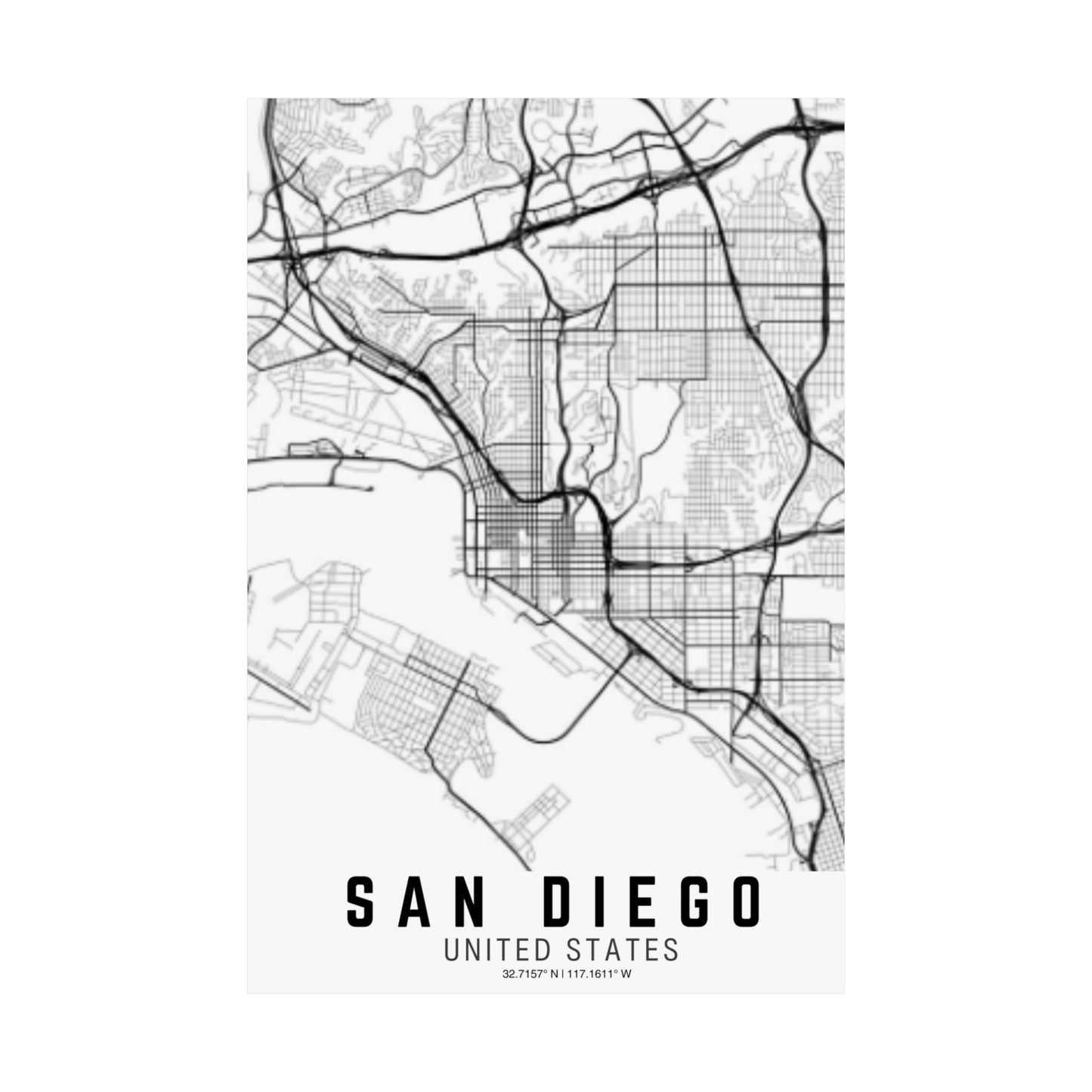 San Diego - United States Satin Poster