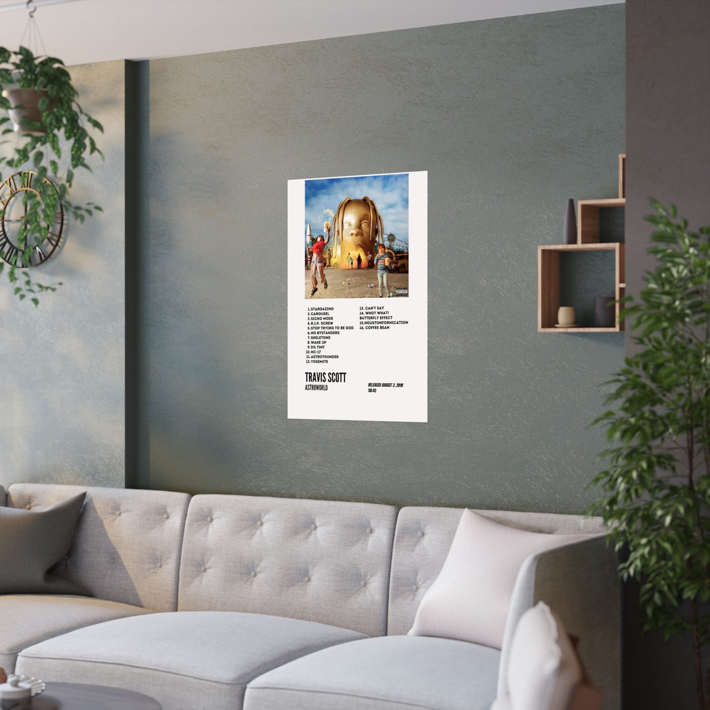 Travis Scott Satin Poster – Astroworld Album