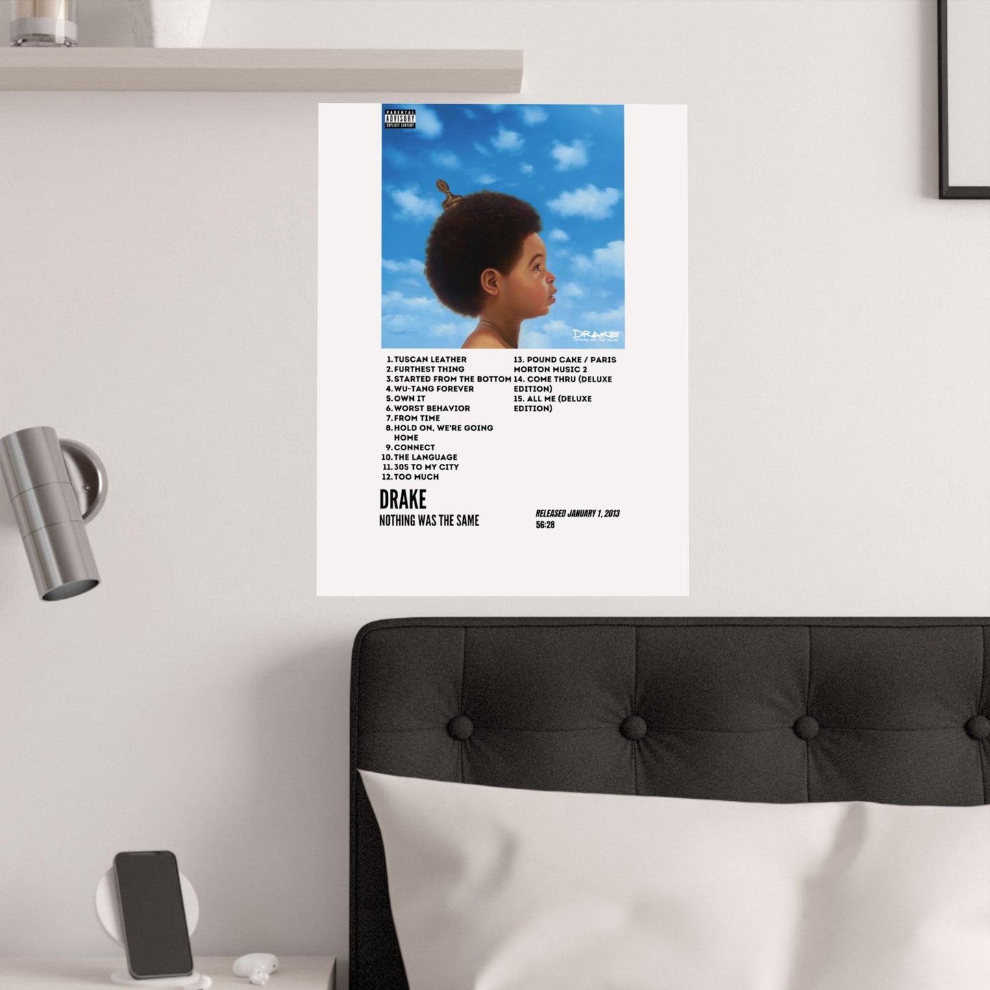 Drake Satin Poster - Nothing Was the Same Album