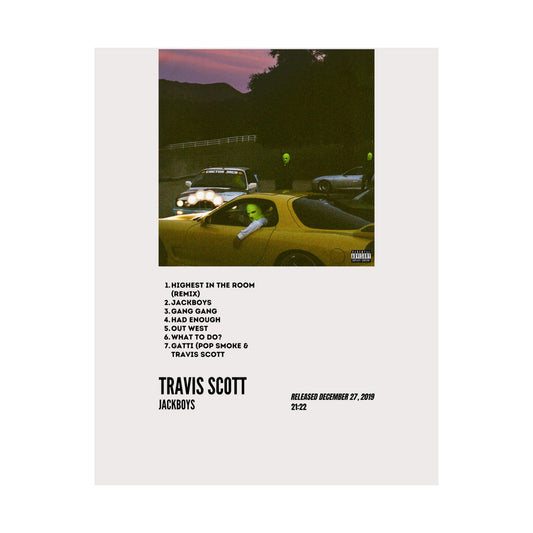Travis Scott Satin Poster - Jackboys Album