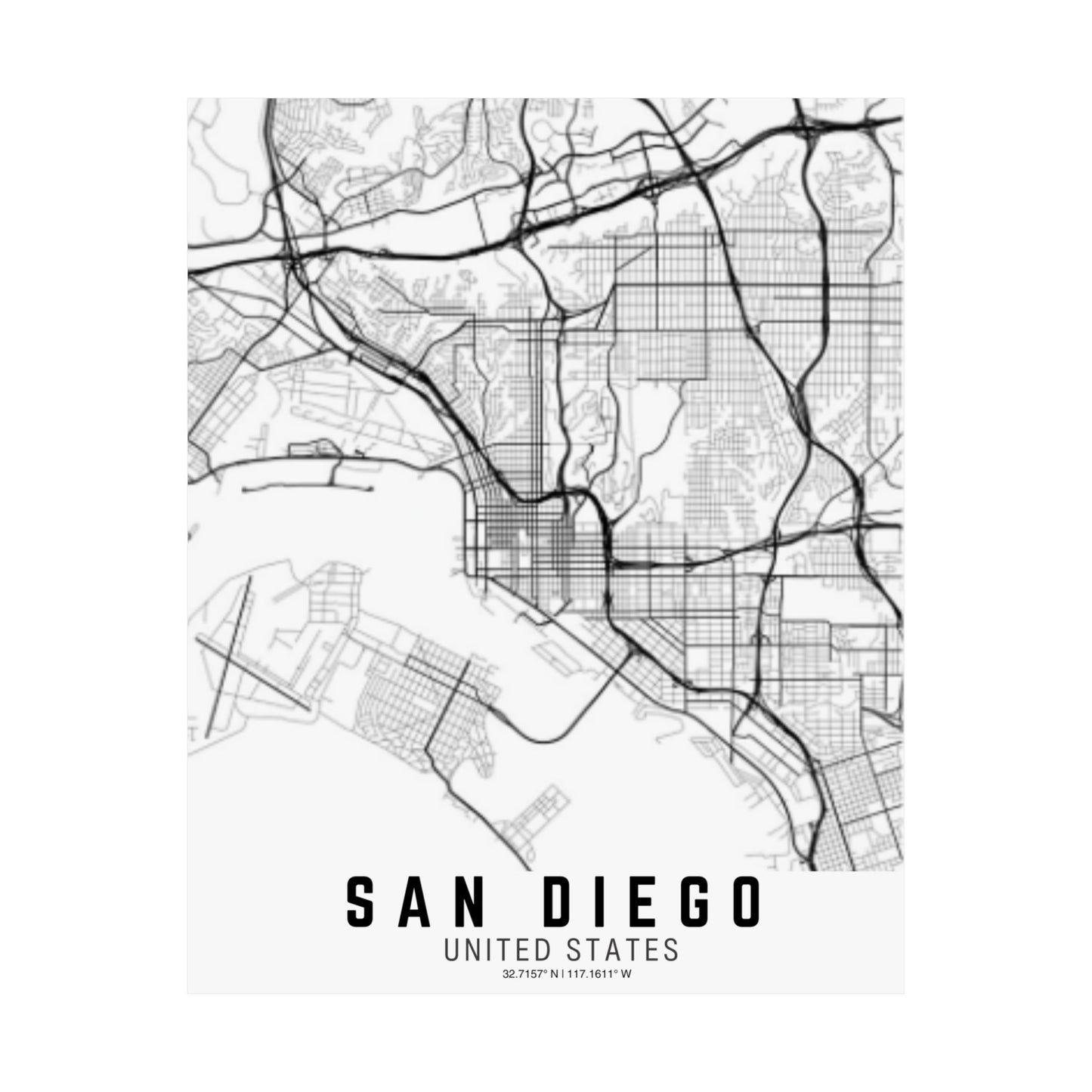 San Diego - United States Satin Poster