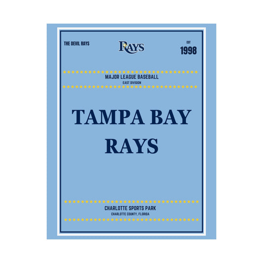 Tampa Bay Rays Satin Posters